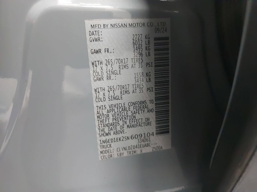 2025 Nissan Frontier PRO-4X