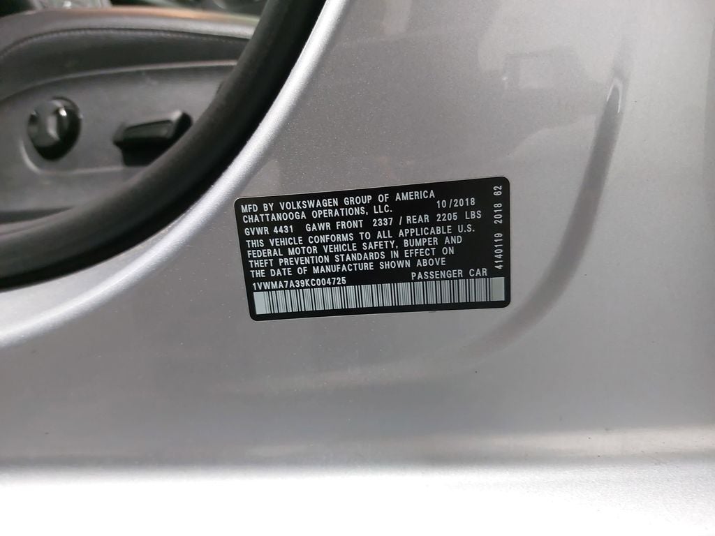 2019 Volkswagen Passat 2.0T SE R-Line