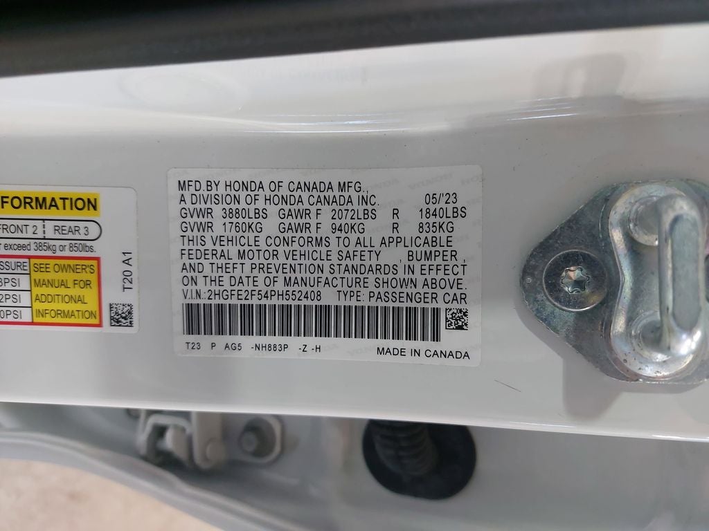 2023 Honda Civic Sport