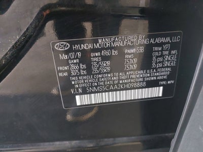 2019 Hyundai Santa Fe Ultimate