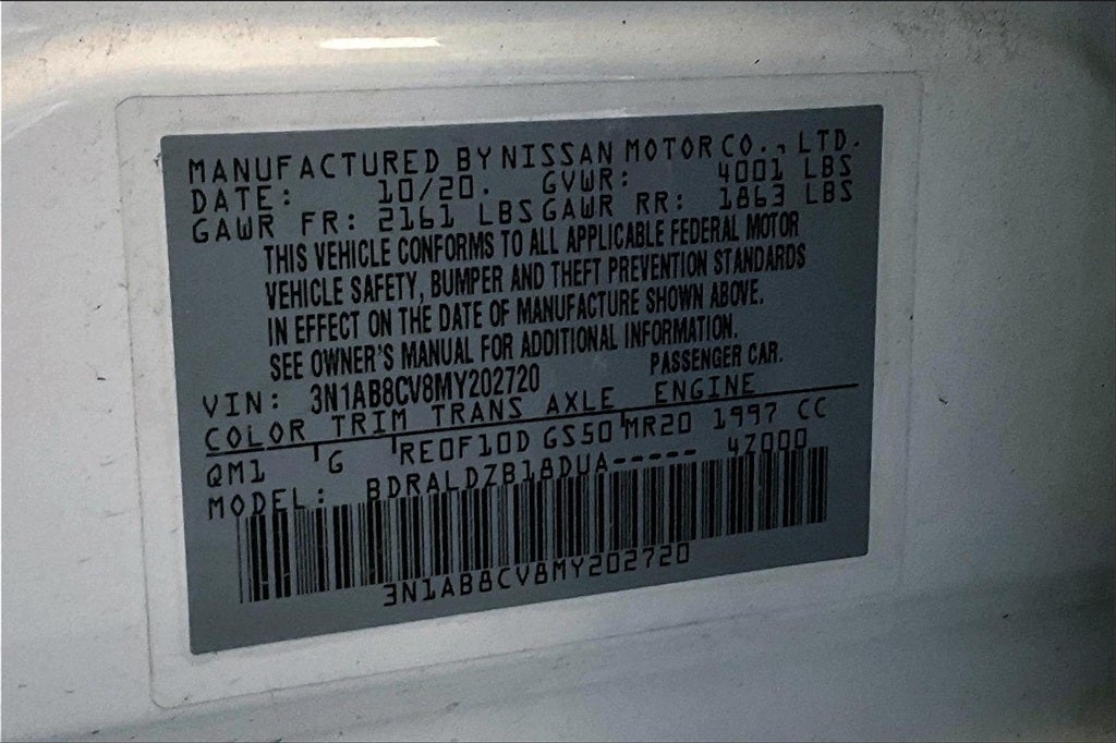 2021 Nissan Sentra SV