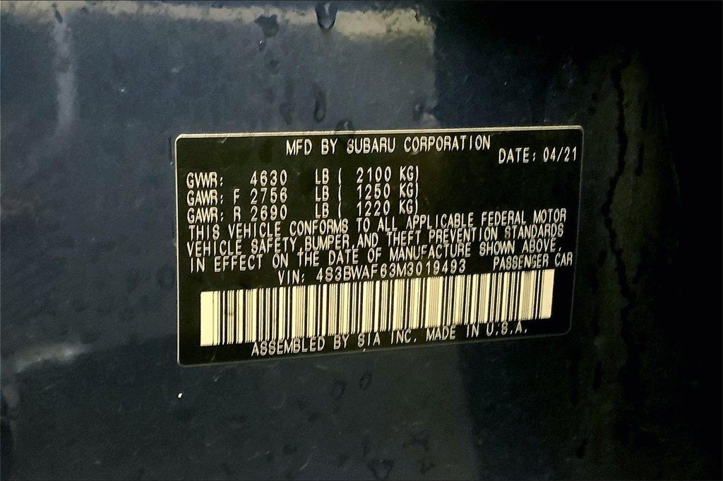 2021 Subaru Legacy Premium