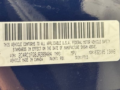 2018 Chrysler Pacifica Touring Plus