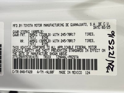 2025 Toyota Tacoma SR