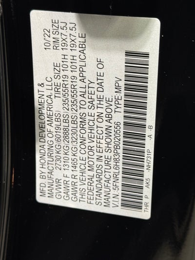 2023 Honda Odyssey Touring