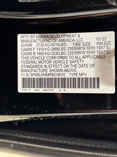 2023 Honda Odyssey Touring