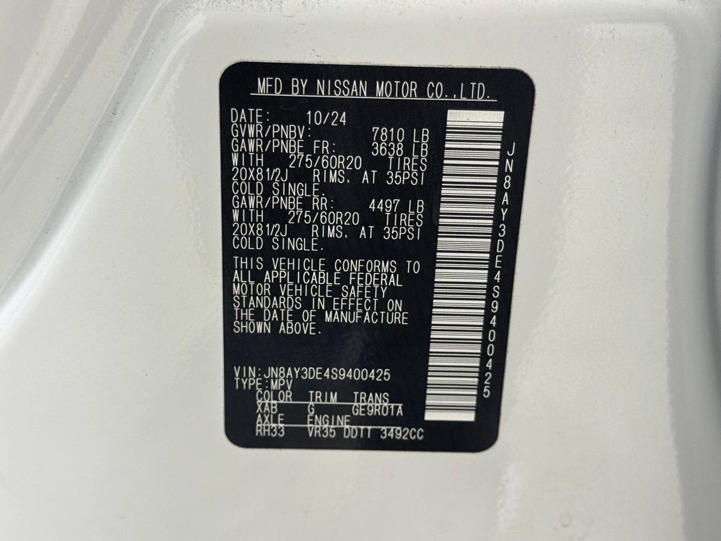 2025 Nissan Armada PRO-4X