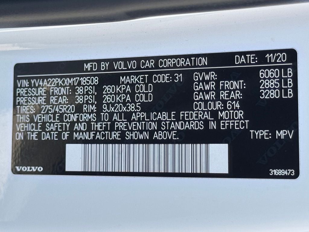 2021 Volvo XC90 T6 Momentum