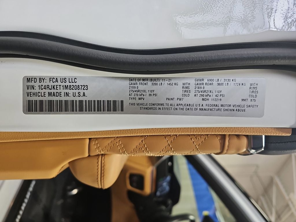 2021 Jeep Grand Cherokee L Summit