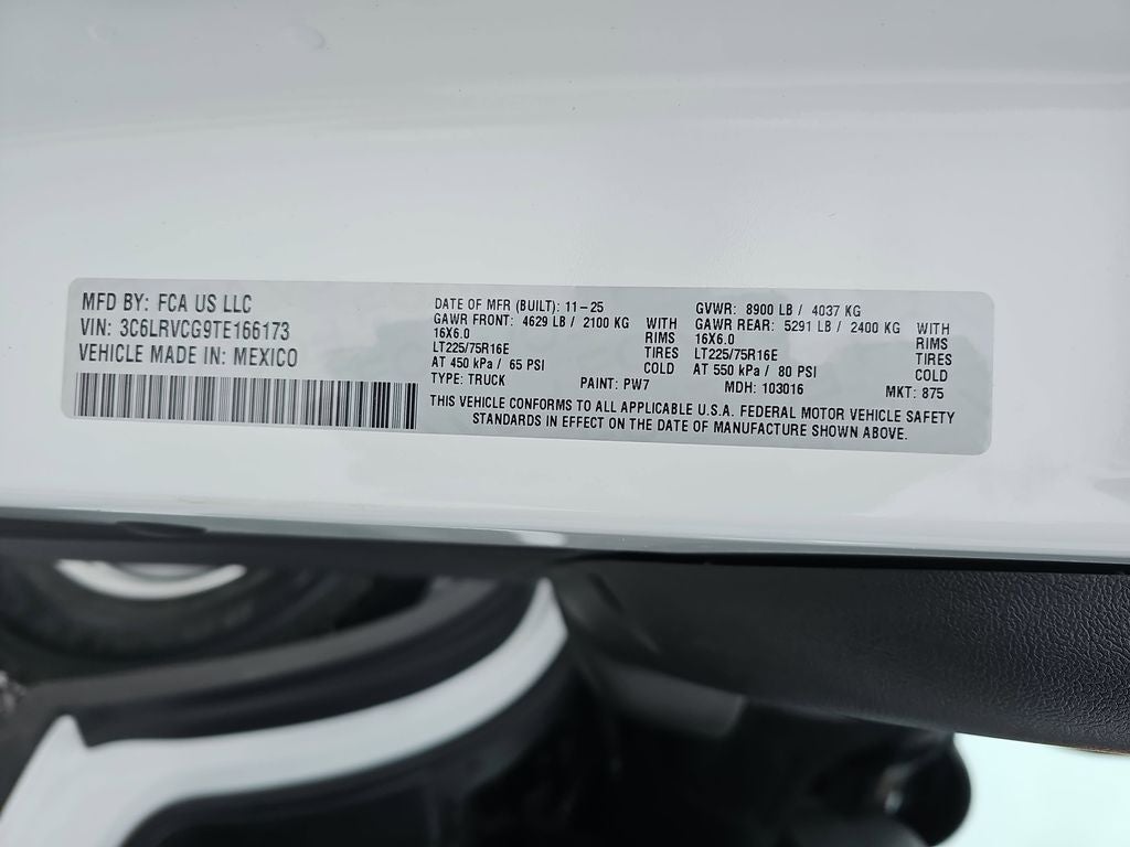 2026 RAM ProMaster 2500 High Roof