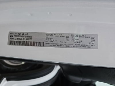 2026 RAM ProMaster 2500 High Roof