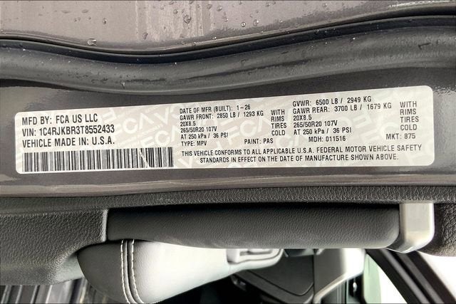 2026 Jeep Grand Cherokee L Limited