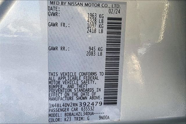 2024 Nissan Altima 2.5 SV