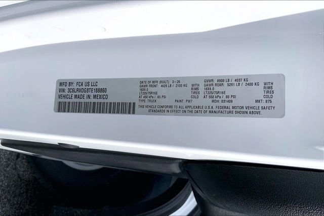 2026 RAM ProMaster Cargo Van Tradesman