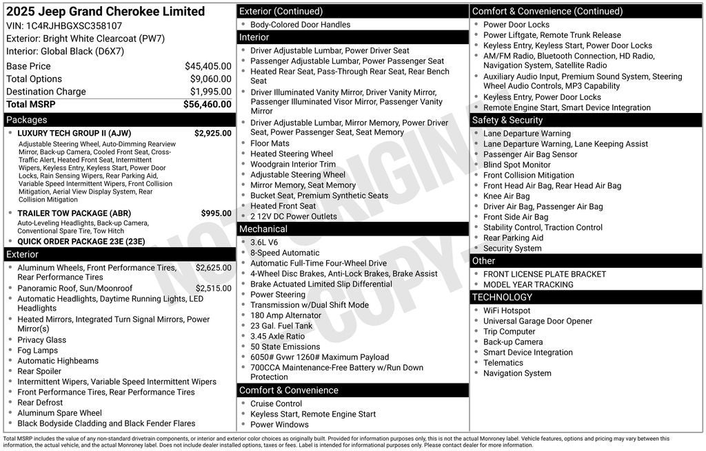 2025 Jeep Grand Cherokee Limited