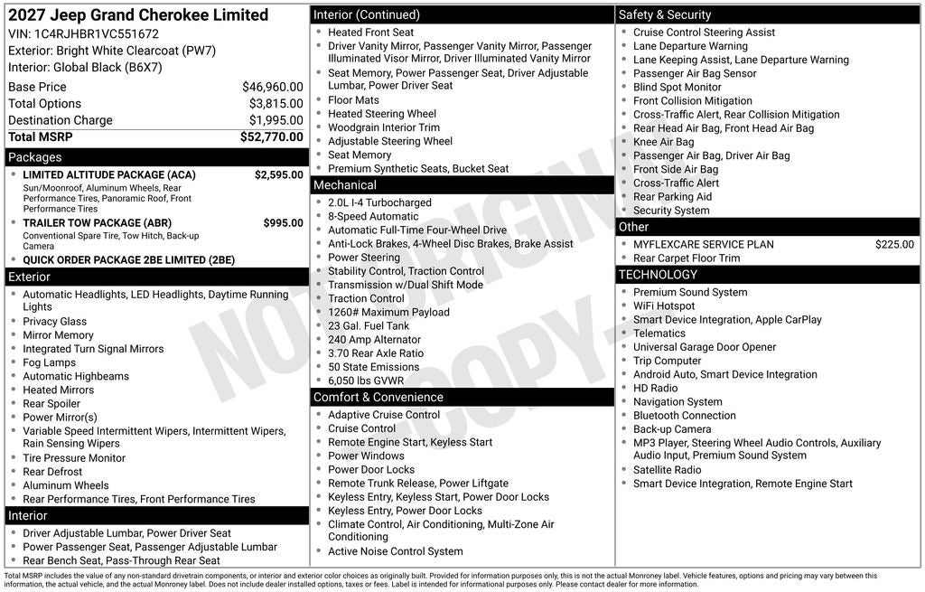 2027 Jeep Grand Cherokee Limited