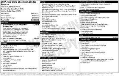 2027 Jeep Grand Cherokee L Limited Reserve