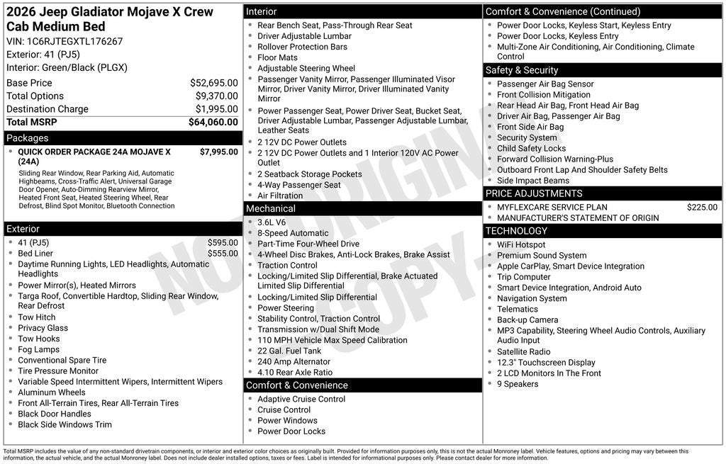 2026 Jeep Gladiator Mojave