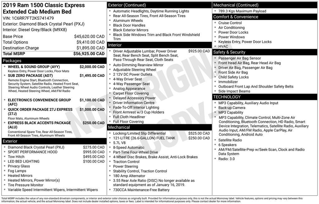2019 RAM 1500 Classic Express