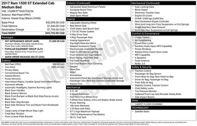 2017 RAM 1500 Tradesman Popular Equipment Group