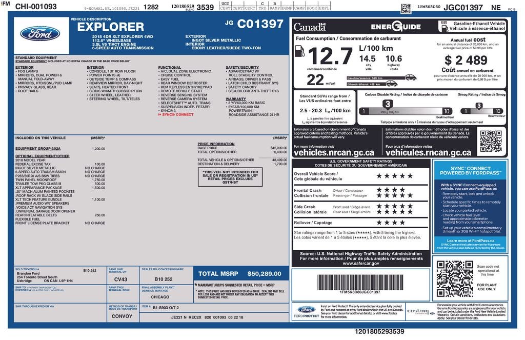 2018 Ford Explorer XLT