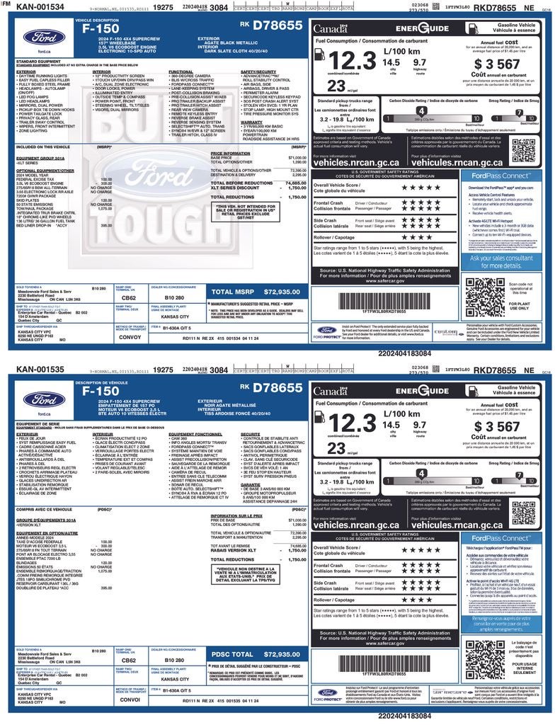 2024 Ford F-150 XLT Alloy wheels