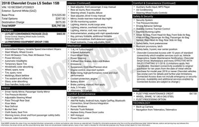 2018 Chevrolet Cruze LS