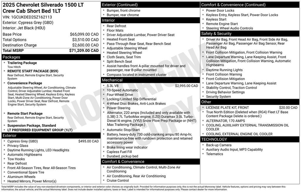 2025 Chevrolet Silverado 1500 LT LT1