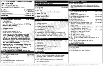 2023 GMC Sierra 1500 Elevation Trailering Package