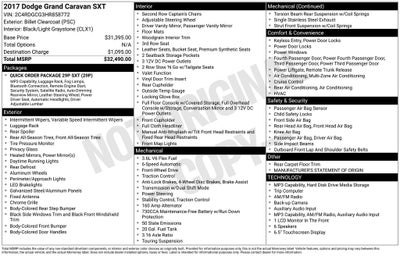 2017 Dodge Grand Caravan SXT
