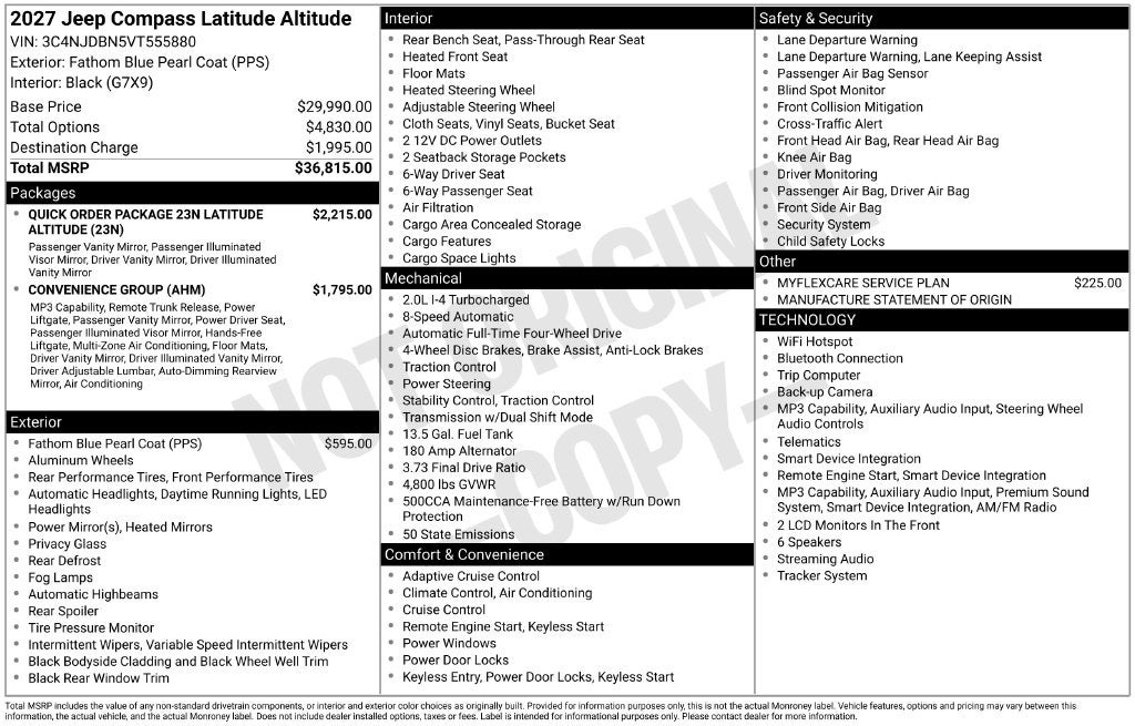 2027 Jeep Compass Latitude