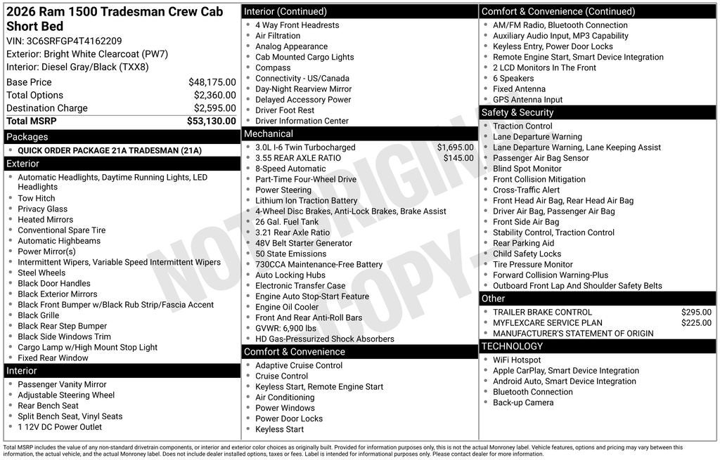 2026 RAM 1500 Tradesman