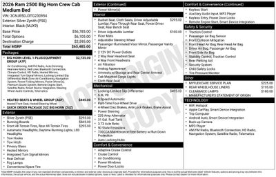 2026 RAM 2500 Big Horn