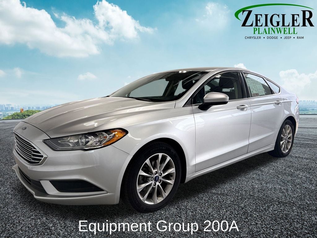 Used 2017 Ford Fusion SE with VIN 3FA6P0H73HR390990 for sale in Plainwell, MI