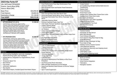 2023 Kia Forte GT GT2 Package