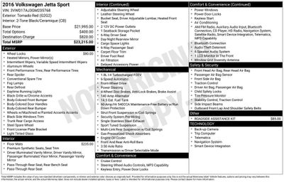 2016 Volkswagen Jetta 1.8T Sport