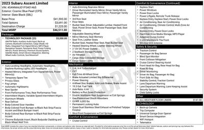 2023 Subaru Ascent Limited