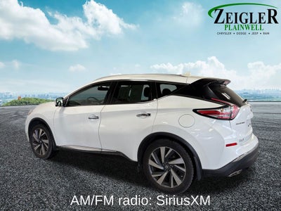 2016 Nissan Murano Platinum Power Panoramic Moonroof