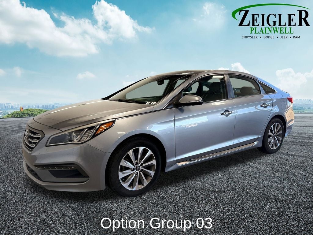 Used 2015 Hyundai Sonata Sport with VIN 5NPE34AF7FH051532 for sale in Plainwell, MI