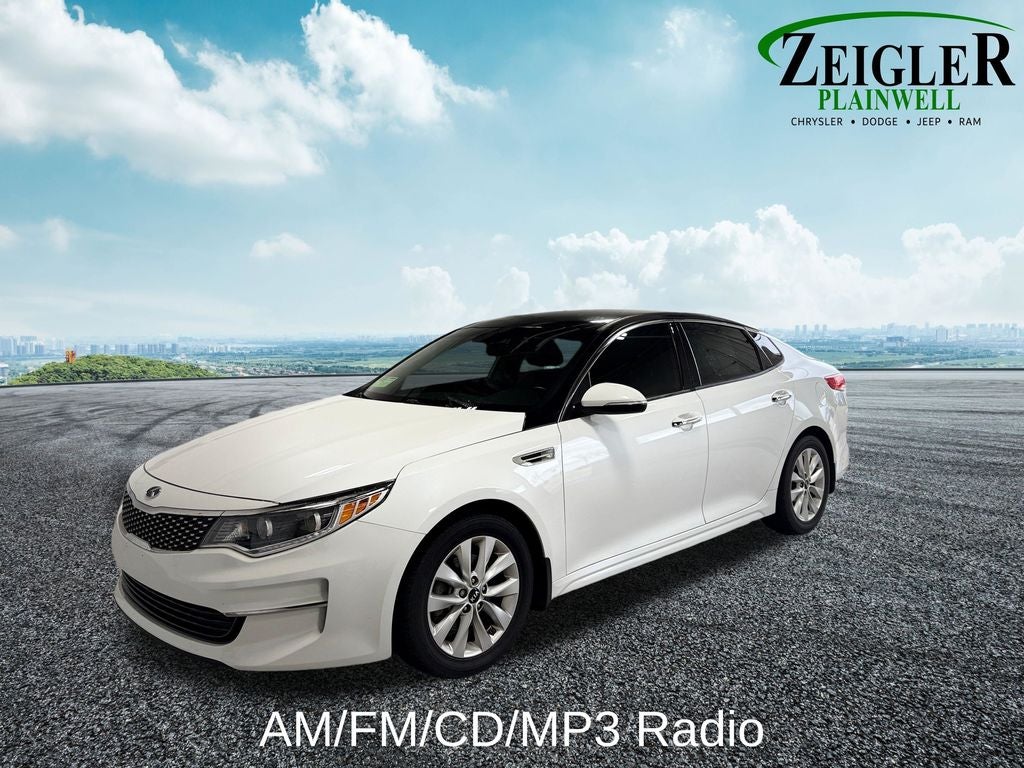 Used 2016 Kia Optima EX with VIN 5XXGU4L31GG057624 for sale in Plainwell, MI