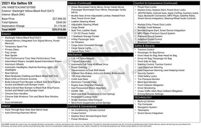 2021 Kia Seltos SX Exterior Parking Camera Rear &Apple CarPlay & Andr