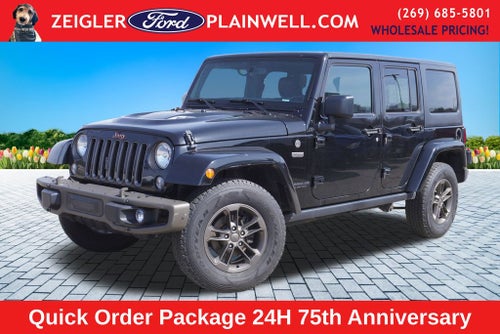2016 Jeep Wrangler Unlimited Sahara 75TH ANNIVERSARY HEATED LEATHER HARD TOP V6 TOW