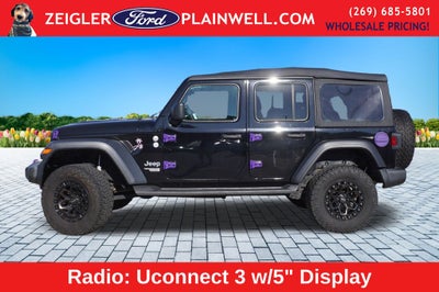 2018 Jeep Wrangler Unlimited Sport S V6 4 DOOR LIFT KIT CUSTOM WHEELS TIRES