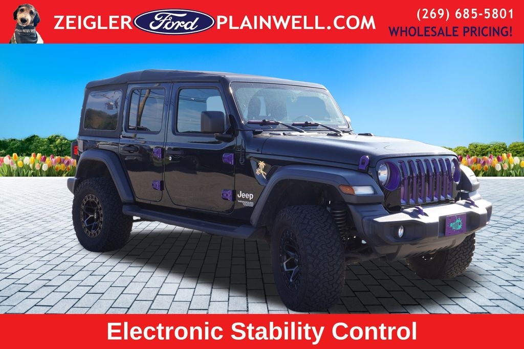 2018 Jeep Wrangler Unlimited Sport S V6 4 DOOR LIFT KIT CUSTOM WHEELS TIRES