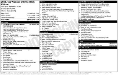 2022 Jeep Wrangler Unlimited Sahara High Altitude LEATHER 4X4 BODY COLOR TO MATCH