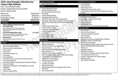 2022 Jeep Wrangler Unlimited Sahara High Altitude 4xe