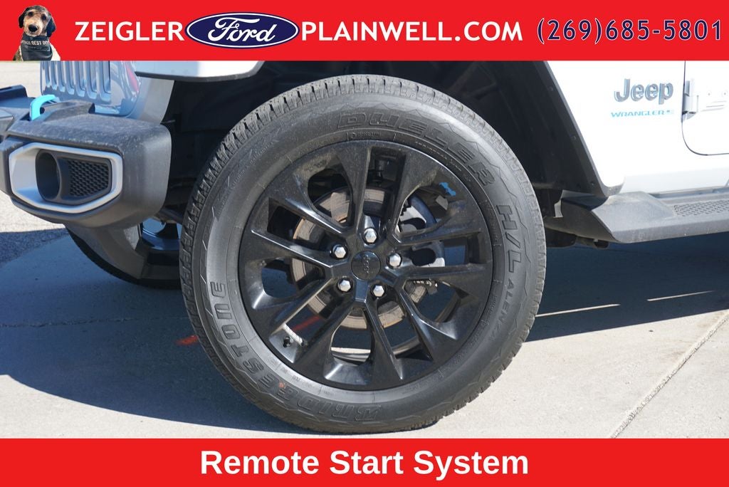 2023 Jeep Wrangler Sahara 4xe BLACK WHEELS LEATHER COLD WEATHER PKG HARD TOP