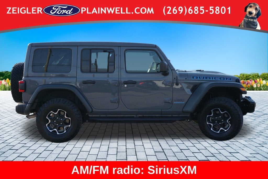 2023 Jeep Wrangler Rubicon 4xe NAV SKY 1 POWER TOP HEATED LEATHER