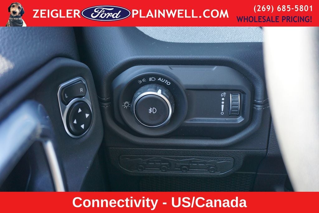 2024 Jeep Wrangler Sahara Hard Top Sky One Touch Power Moonroof Top Tech &