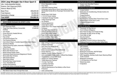 2024 Jeep Wrangler Sport S 4xe